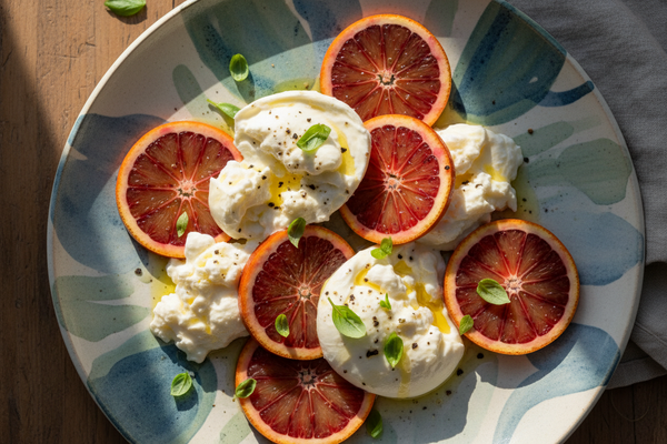 Burrata with Blood Orange