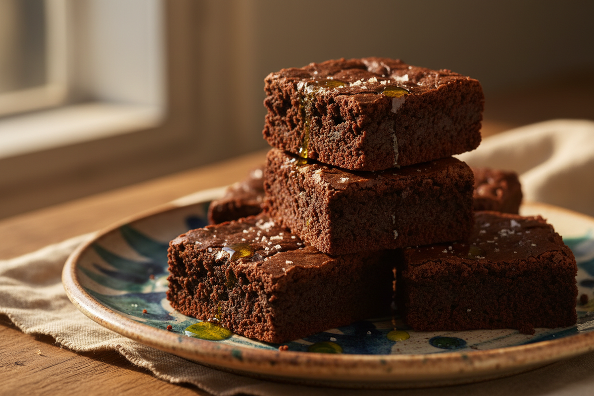 Chocolate Olive Oil Brownies