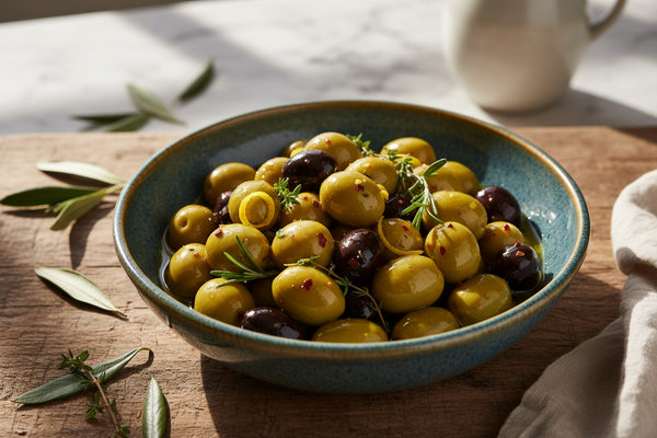 Herb-Marinated Olives
