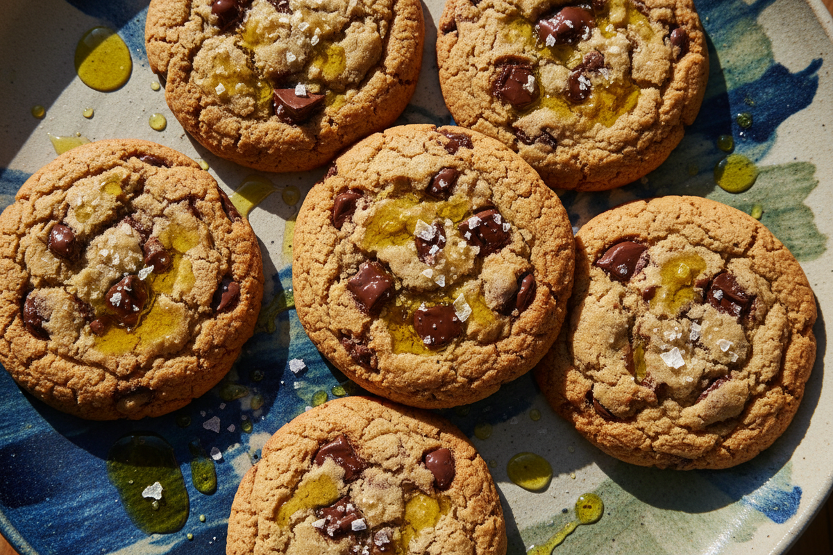 Olive Oil Chocolate Chip Cookies