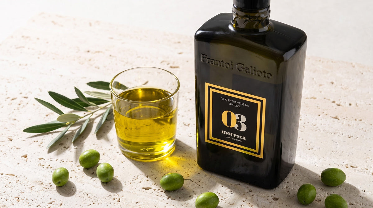 Moresca N° 03 single-estate Sicilian extra virgin olive oil from Frantoio Galioto