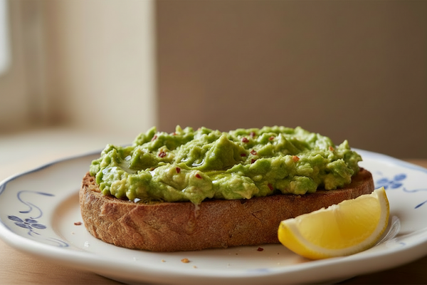 Avocado Toast with Olive Oil and Lemon
