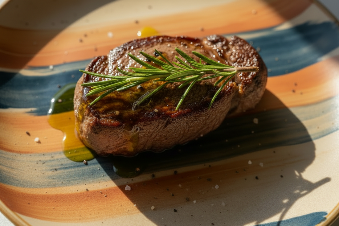 Pan-Seared Filet Mignon with Cracked Pepper