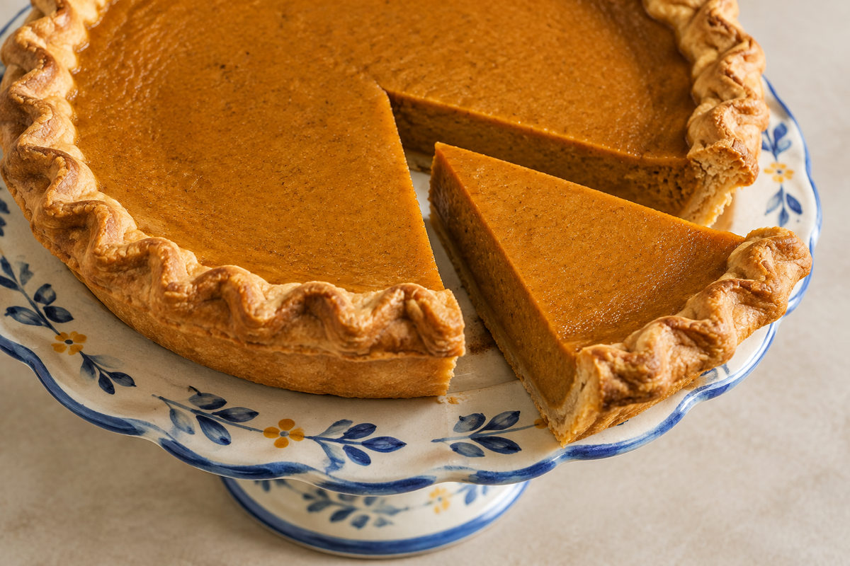 Olive Oil Pumpkin Pie