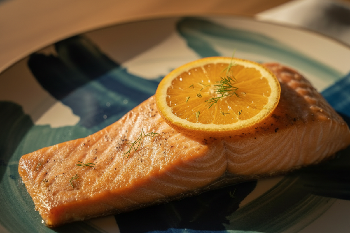 Baked Salmon with Orange