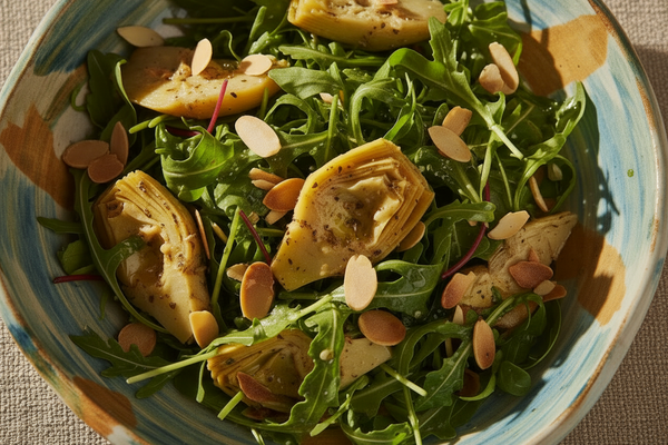 Marinated Artichoke and Almond Salad