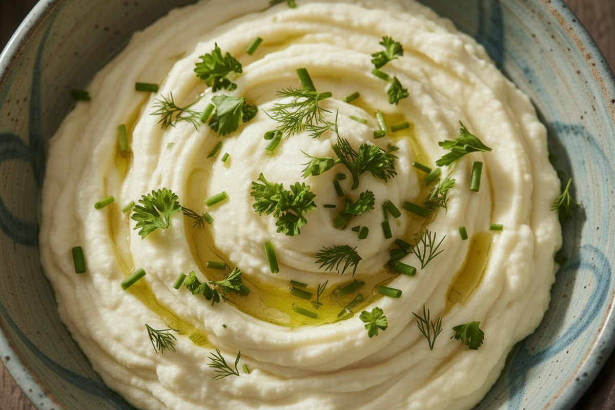 Creamy Whipped Cauliflower with Herbs