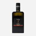 A bottle of Castel di Lego ORO extra virgin olive oil by Frantoio Galioto, featuring a matte black rectangular bottle with a dark olive-green liquid inside, a black cap, and a black label with gold and red accents.