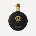 200ml bottle of Embrace All We Need Extra Virgin Olive Oil in a distinctive rounded black bottle with a gold cap and gold logo, set against a light gray background.